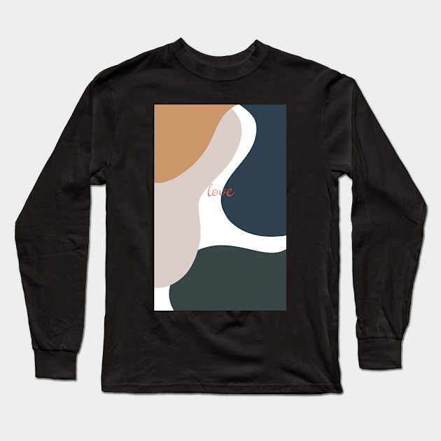 Love abstract designs Long Sleeve T-Shirt by Holailustra